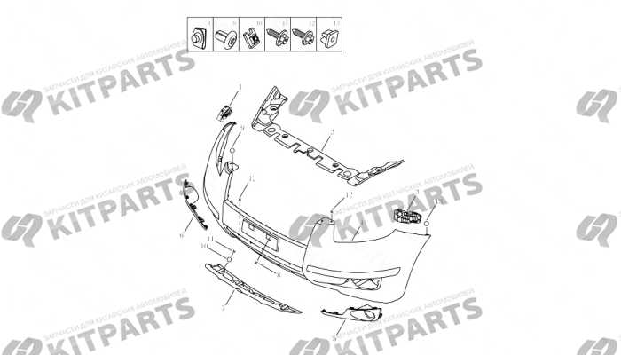 FRONT BUMPER Geely Emgrand X7